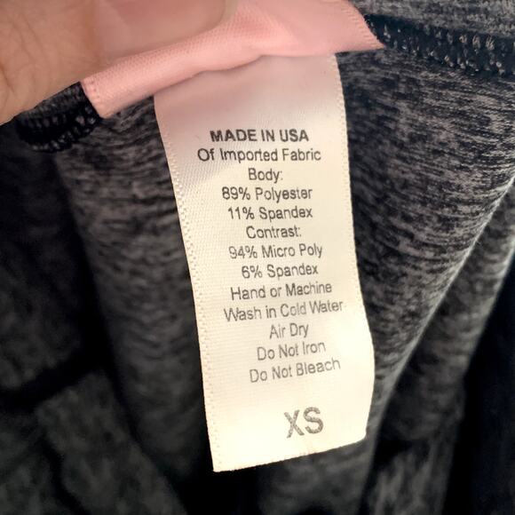 Bombshell Sportswear Original Sock Leggings Black Gray Womens X Small - Picture 12 of 13